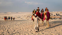 Camelos chegam a trabalhar 20 horas por dia e sofrem com o excesso de turistas (Ozan Kose/EFE - 8.12.2022)